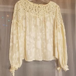 Ivory Blouse Small